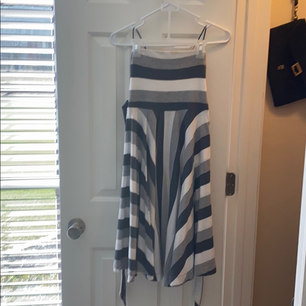 American Eagle Strapless Striped Mini Dress
